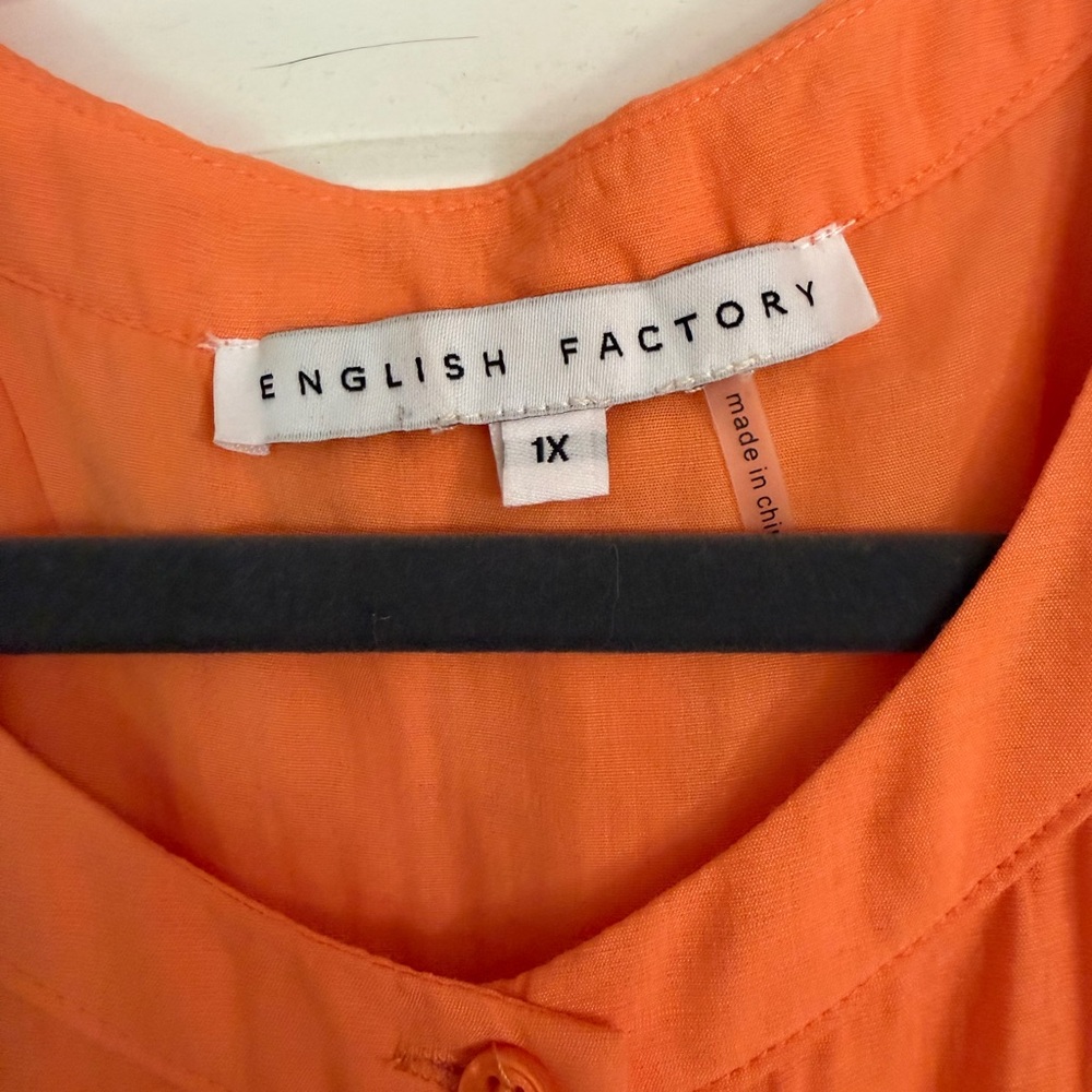 English Factory Orange Tiered Maxi with Ruffle Cap Sleeves - Picture 5 of 6